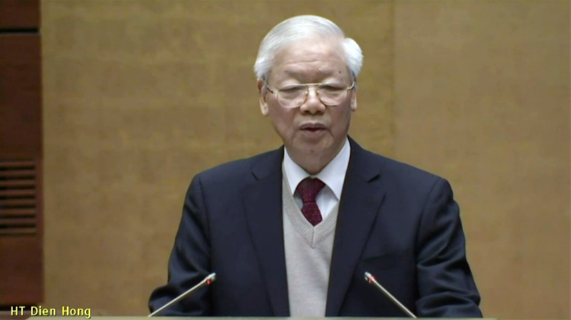 Tổng Bí thư Nguyễn Phú Trọng phát biểu tại Hội nghị